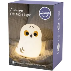 Winkee Nachtlicht Eule Snowy - weiß