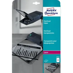 Avery Zweckform AVERY® Zweckform Overhead-Folien 3562, DIN A4, beidseitig beschichtet