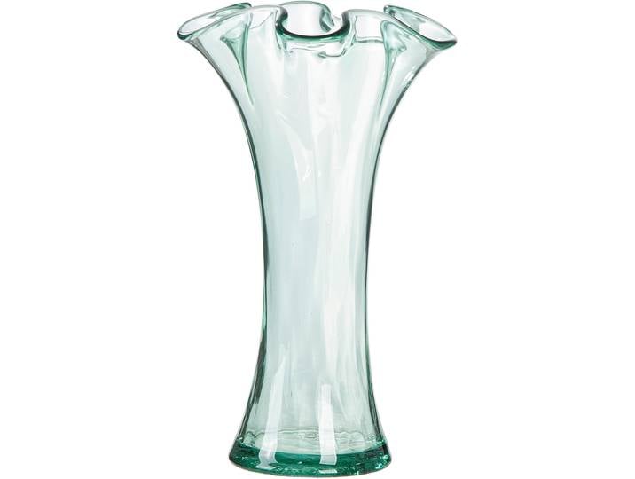 Tischvase GILDE Vase bauchig; organisch Artesania grün H. 30 cm , grün, B:20cm H:30cm T:20cm Ø:20cm, Glas, Vasen, Tischvase, Vase, artesania, handwerklich, strukturiert, skandinavisch, modern