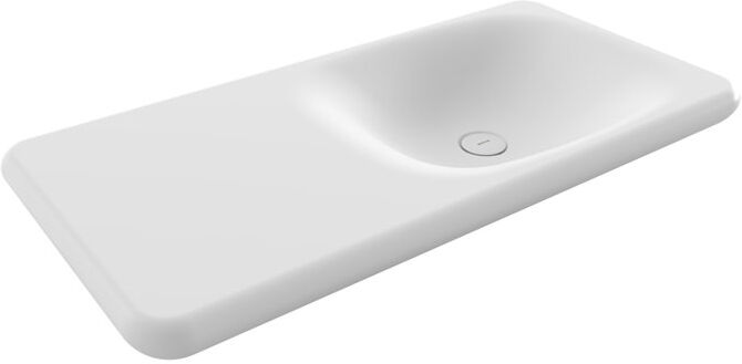 Bocchi Fenice Vanity Basin - 90x46cm 0TH Matte White