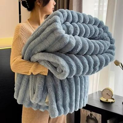 Inspired Finds CozyStripes Thickened Multifunctional Throw Blanket star Blue 39.37x59.06in (about 1.32 Lbs)