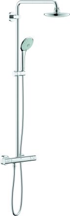 Système de douche Grohe Euphoria 180 27296001 chromé, mitigeur thermostatique douche apparent