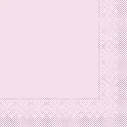 Sovie HOME Serviette in Rosa aus Tissue 40 x 40 cm, 20 Stück - Unifarben Basic Neutral