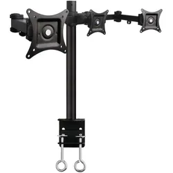Techly Schreibtischhalterung für LCD TV LED 13 24 Klemme (Tisch, 24", 10 kg), Monitor Halterung, Schwarz