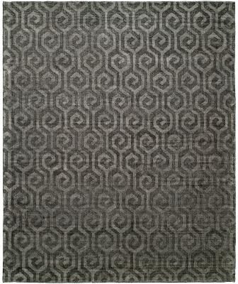 KALATY Modern Pewter Handmade Area Rug