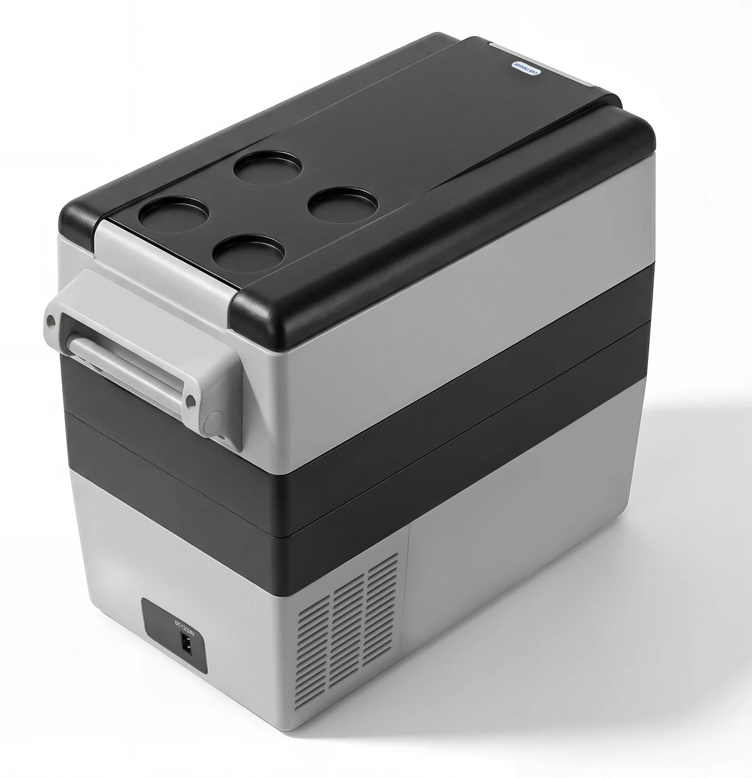 Tragbare Auto Kühlbox - Kompressor Kühlbox/Gefrierschrank - 55 L Volumen - 12/24V DC & 110-240V AC - Camping und Reisen