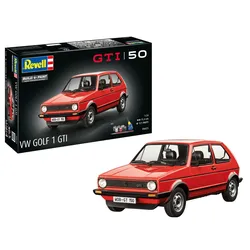 Revell 05623 Geschenkset 50 Jahre VW Golf 1 GTi, Revell Modellbausatz mit Basiszubehör