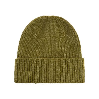 Strickmütze BONPRIX "Mütze", Damen, grün (dunkelkhaki), Obermaterial: 75% Polyacryl, 22% Polyester, 3% Polyamid, Mützen Strickmütze, aus Polyacryl, Polyester und Polyamid, für kalte Tage, casual Stil
