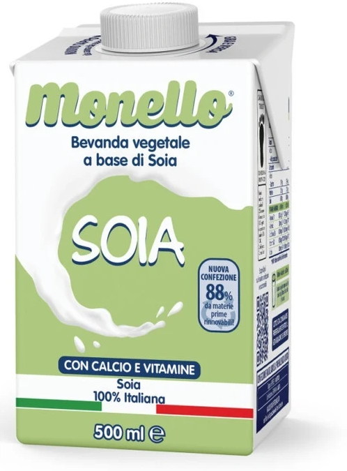STERILFARMA Srl Sterilfarma Monello Soia Bevanda Vegetale 500 ml - Alternativa Vegana e Nutriente