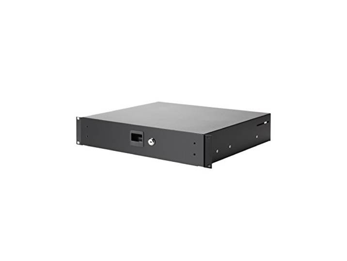 Adam Hall 19 Racklade2HE Alu zwart, gespoten - Rack lade