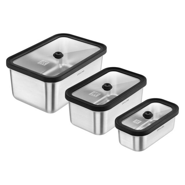 Zwilling Fresh&Save Vakuum Boxset Edelstahl 6-tlg silber (1037312)