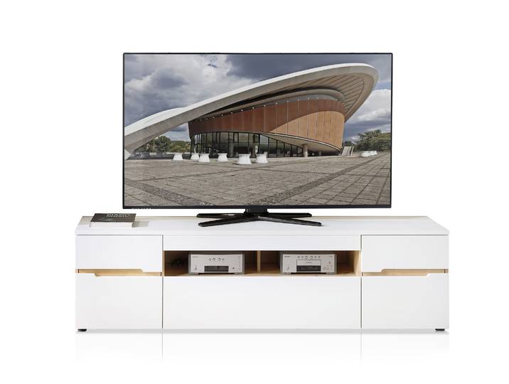 MAILAND TV-Unterteil, Material Dekorspanplatte, Weiss