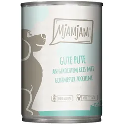 MjAMjAM gute Pute an gekochtem Reis mit gedämpfter Zucchini 6x400 g