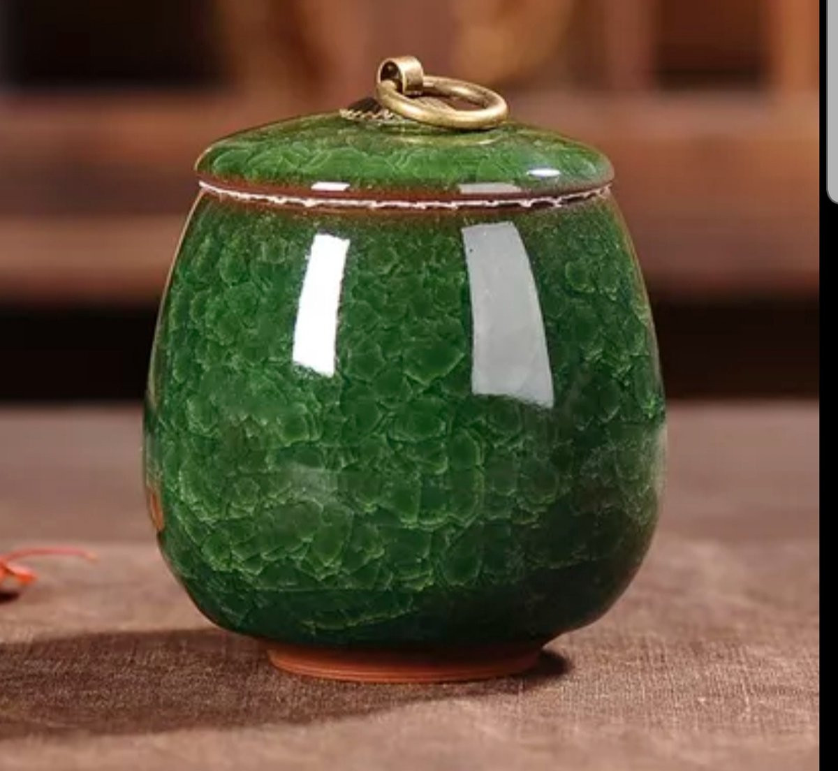 Mini Urn Keramiek Saphier Groen 170ml