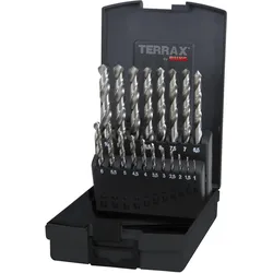 Terrax by Ruko Spiralbohrer-Satz 1-10mm - HSS-G - 19-tlg.