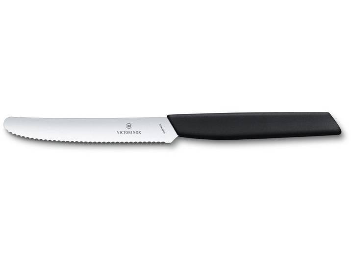 Tafelmesser VICTORINOX Swiss Modern , schwarz, Stahl, Essmesser, Tafelmesser
