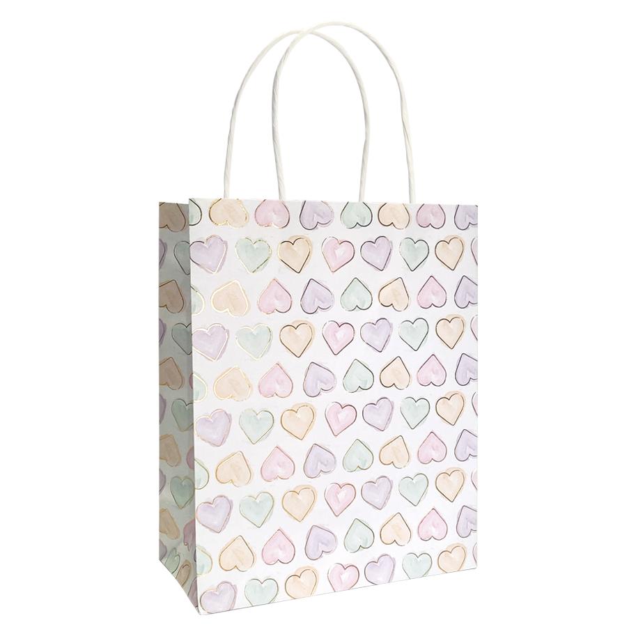 Fiesta Geschenktasche - Aquarelle Herzen (1 Stk.) (4483)