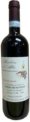 """Piero Benevelli""" """Piero Benevelli Barbera d'Alba Bricco del Pilone 2019 Red Wine - Italy"""