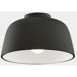LEDS C4 Design Deckenleuchte MISO, IP20, Ø 28.5 cm, E27, Stahl, schwarz / innen weiß LEDS-15-8330-05-14