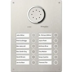 Ritto 1812320 Acero Edelstahl-Türstation Audio, 12 WE, Audio, Edelstahl