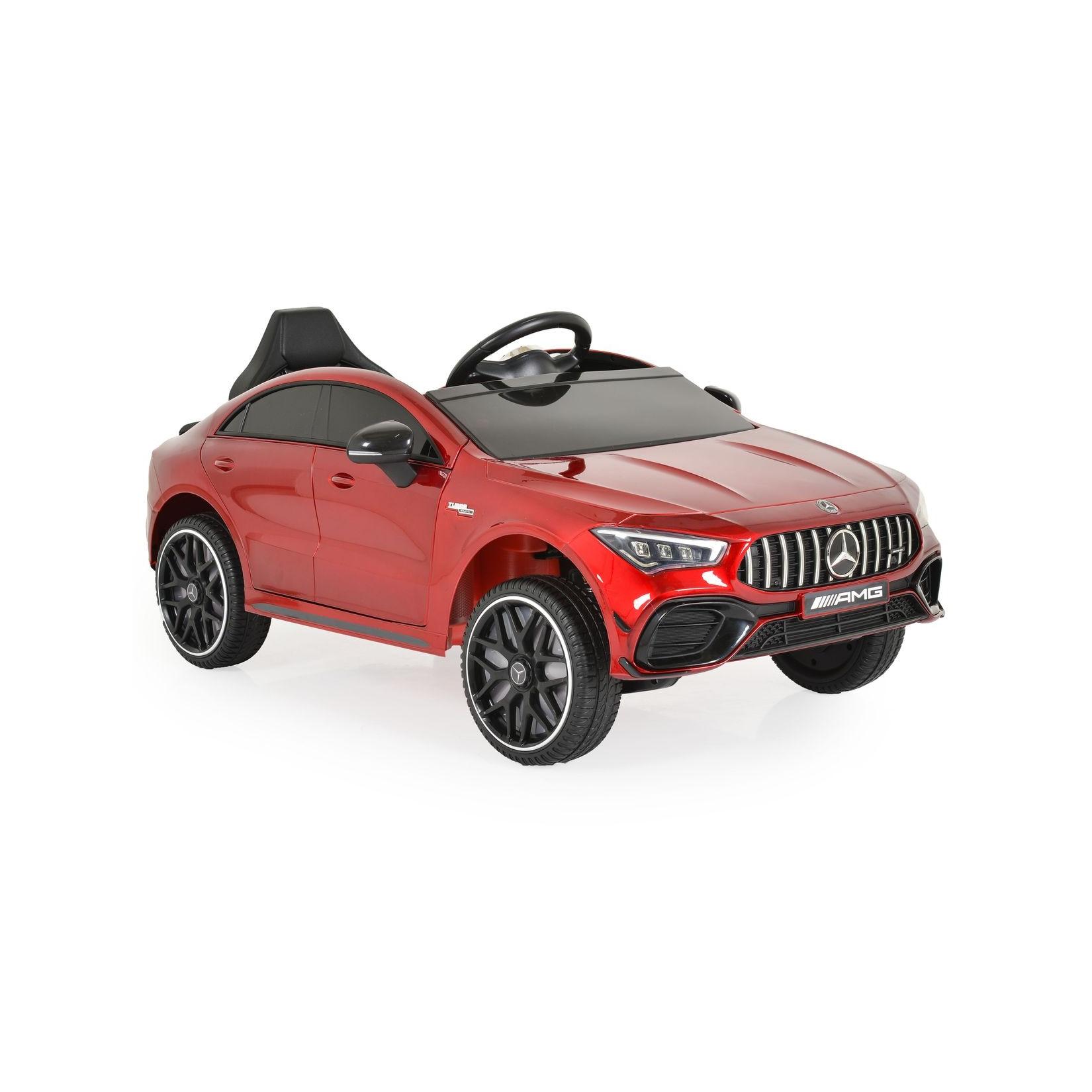 Moni Kinder Elektroauto Mercedes-AMG CLA 45 Bluetooth Fernbedienung vier Motoren rot