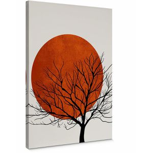 AS-Creation Wandbild Sonnenuntergang, Leinwand, Hochformat, 50 x 70 cm