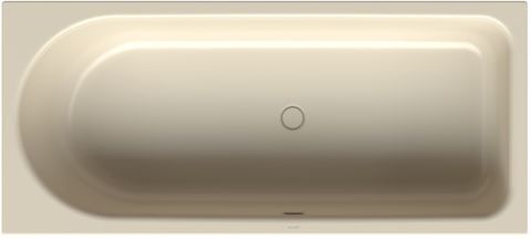 Bette BetteOcean Low-Line Badewanne 8839-006 jasmin, 180x80x38cm, Fußende rechts, Überlauf vorne