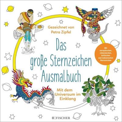 Das große Sternzeichen-Ausmalbuch, Taschenbuch von Petra Zipfel, Fischer Taschenbuch Verlag, 978-3-596-29987-4