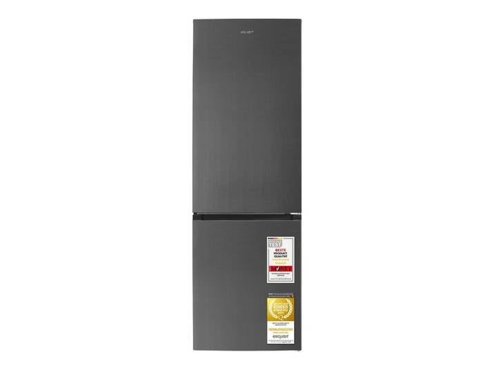 exquisit Kühl-/Gefrierkombination KGC5400-130-NF-040D, 186 cm hoch, 60 cm breit, 400 l, LED Beleuchtung, 37 dB Geräuschklasse C