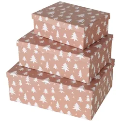 Boltze Geschenkbox Tilio, 3er Set, 22/28/32 cm