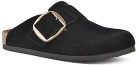 Women's Big Easy Mule by White Mountain in Black Suede (Size 6 1/2 M)