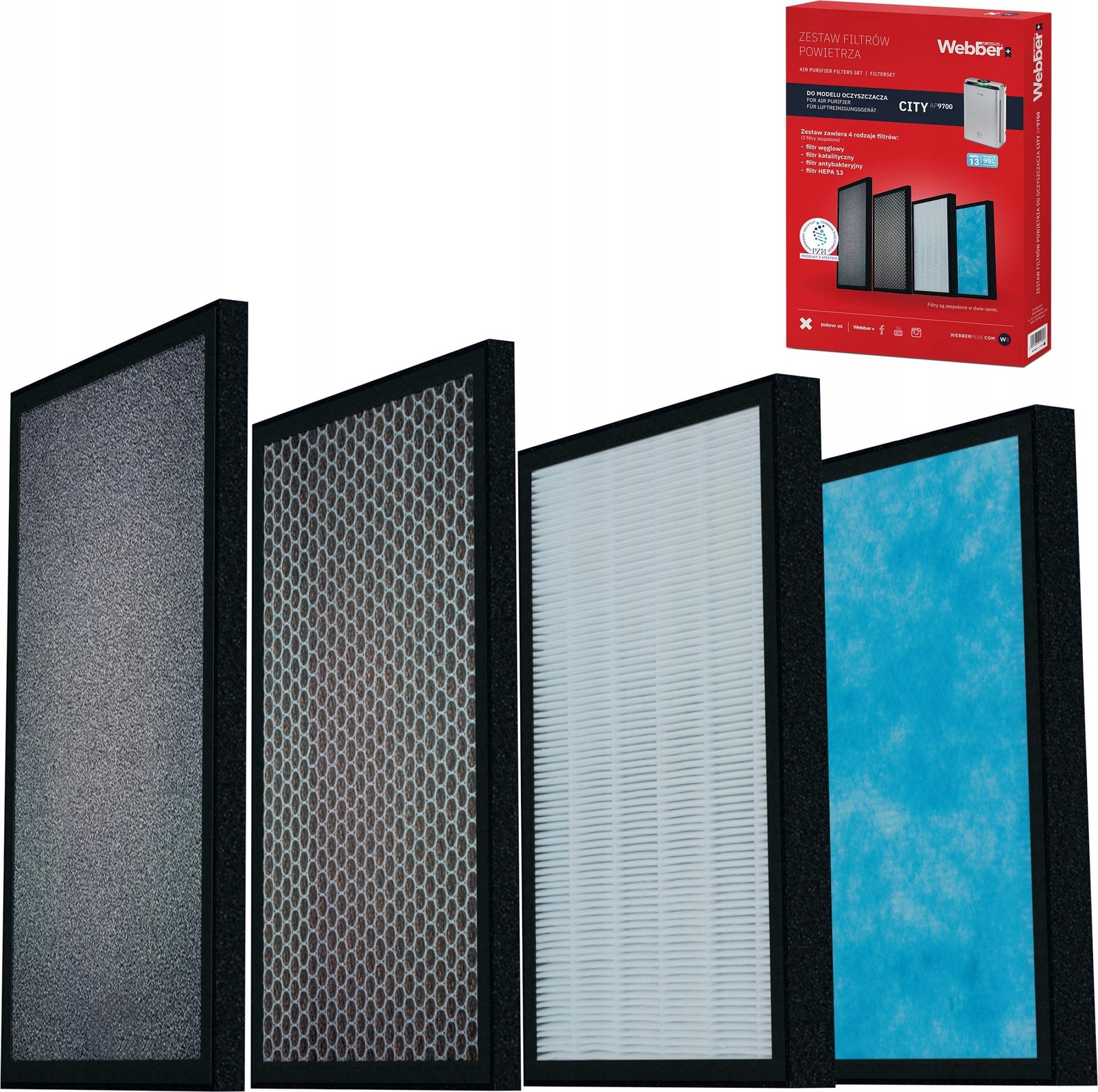 WEBBER Filter voor de luchtreiniger AP9700