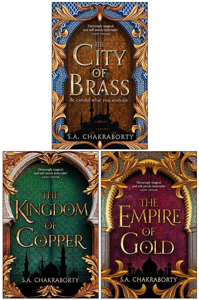Harper Voyager (HarperCollins) The Daevabad Trilogy 3 Books Collection Set by S. A. Chakraborty - Paperback Epic Fantasy - City of Brass, Kingdom of Copper, Empire of Gold