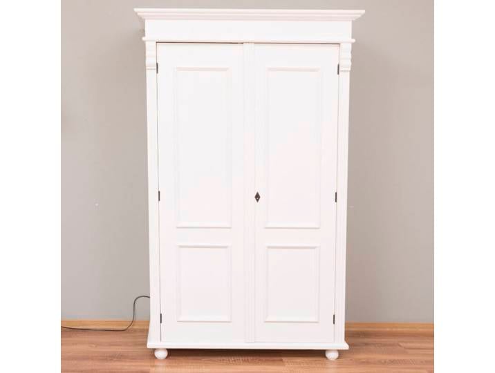 Vintage Kleiderschrank weiß mit viel Stauraum