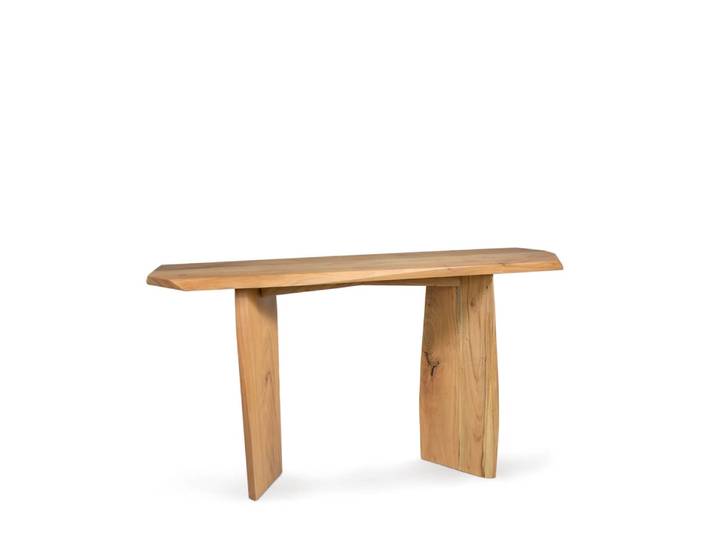 Console en bois beige L 150 cm