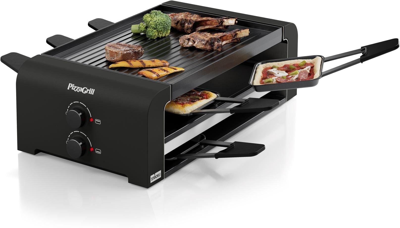 STÖCKLI Raclette "6 Personen", schwarz, Raclettes, Raclette schwarz Einheitsgröße