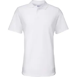 Gildan Herren Softstyle Double Piqué Polo 64800 white 3XL
