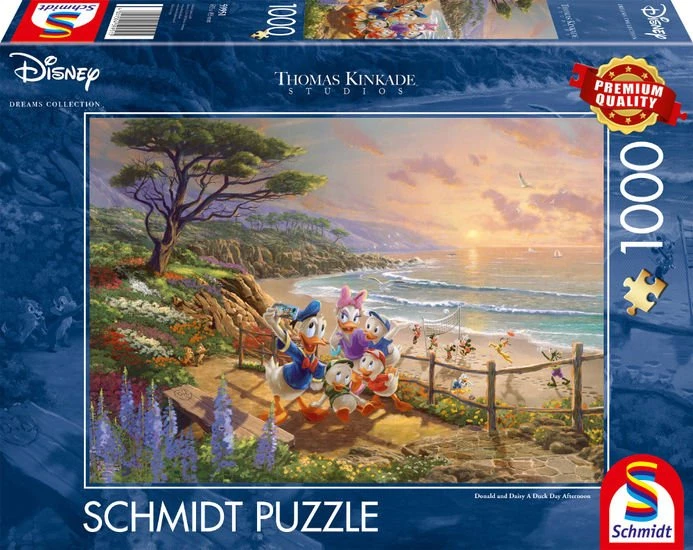 Schmidt Spiele Thomas Kinkade Studios: Disney - Donald and Daisy A Duck Day Afternoon (1000 Teile)