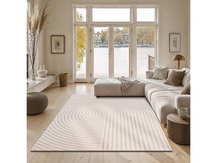 the carpet Knight rechteckig 12 mm Höhe moderner Wohnzimmer Teppich elegant glänzender Flor