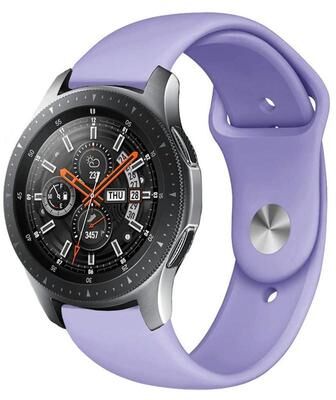 Everyday Crate Samsung Galaxy Watch Active 20mm Silicone Watch Band Soft Adjustable Replacement Watch Strap pastel Violet