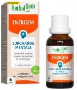HerbalGem Energem Surcharge Mentale Biologique 30 ml - Flacon compte goutte 30 ml