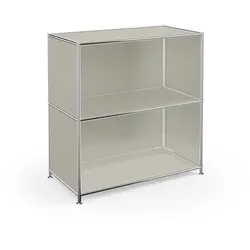 Aktenregal System 4 Metall Seidengrau