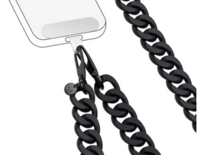 Force Case - Cordon Téléphone Cordon Maille Noire Matte