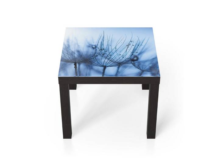DEQORI Couchtisch 'Pusteblumenperlen', Glas Beistelltisch Glastisch modern
