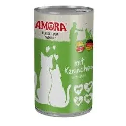 Amora Cat Fleisch Pur 400g 6 x 400g Kaninchen