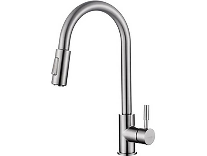 Wiesbaden Benton Keukenkraan RVS - Coldstart met Uittrekbare Handdouche