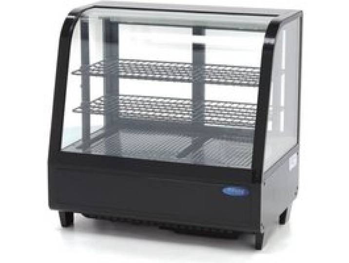 Vitrine réfrigérée / Vitrine à gâteaux 68 cm - 100L Noir