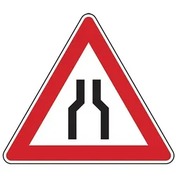 Verkehrszeichen - Verengte Fahrbahn, Zeichen 120