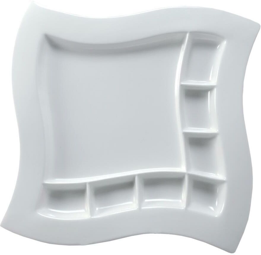 Tirolix Piatto Quadro Onda con Scomparti 35 cm Plates