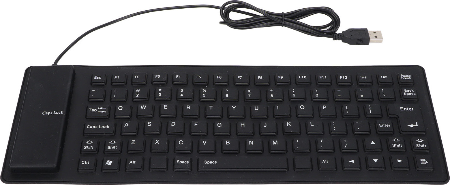 Cocosity Flexibel Siliconen Toetsenbord - Waterdicht, Opvouwbaar en Draagbaar - USB-aansluiting